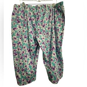 100% Cotton NIP Floral PJ Bottoms w/Pockets